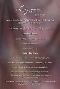 lungomare sazerac dinner menu