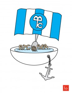 behind the cart at sea logo